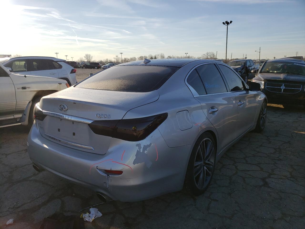 Photo 4 from auction – 2014 INFINITI Q50 BASE with VIN JN1BV7ARXEM682341