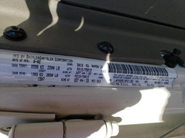Photo 10 from auction – 2003 JEEP WRANGLER C with VIN 1J4FA39S13P311391