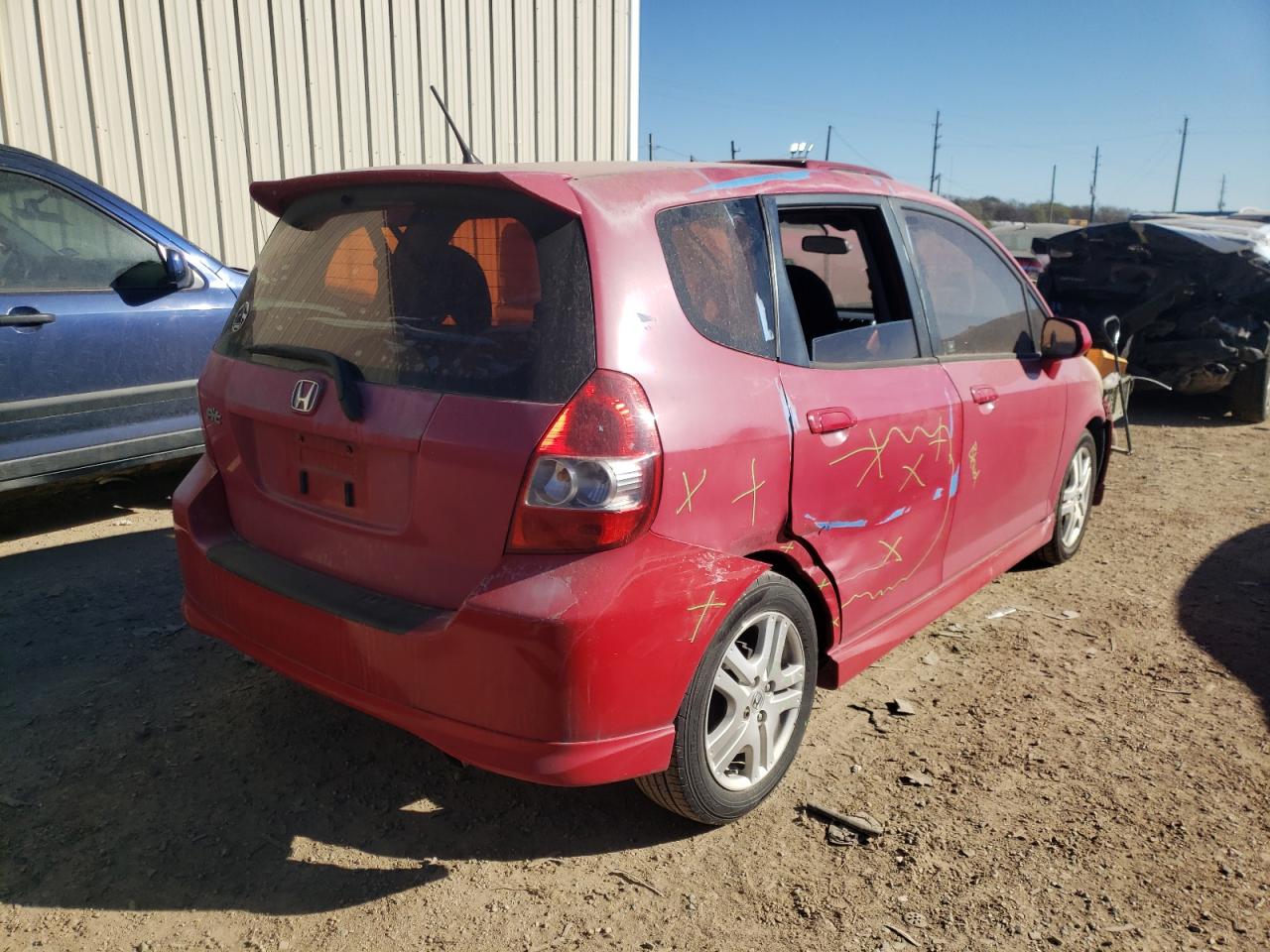 Photo 4 from auction – 2007 HONDA FIT S with VIN JHMGD38637S064608