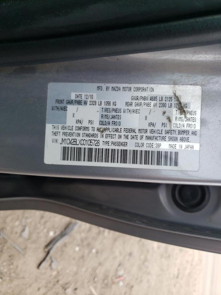 Photo 10 from auction – 2012 MAZDA 5 with VIN JM1CW2BLXC0105728