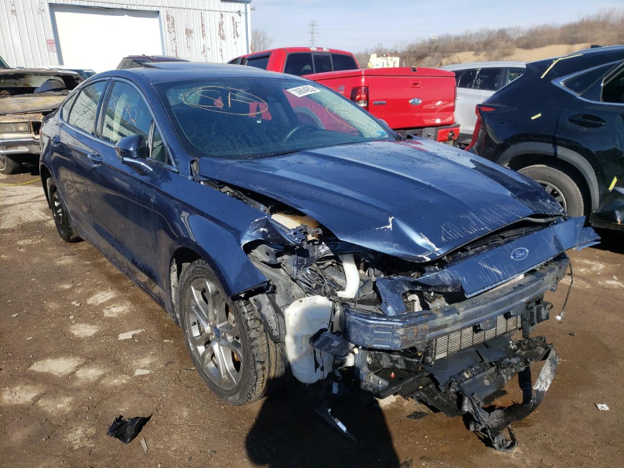 FORD FUSION SEL 2019 with VIN 3FA6P0CD4KR139173 - Photo from auction
