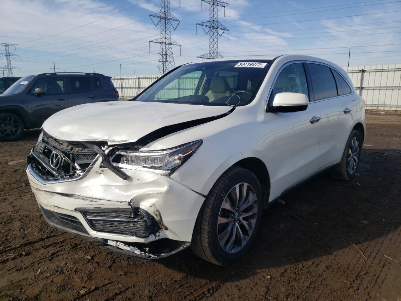 Photo 2 from auction – 2016 ACURA MDX TECHNO with VIN 5FRYD4H44GB019473