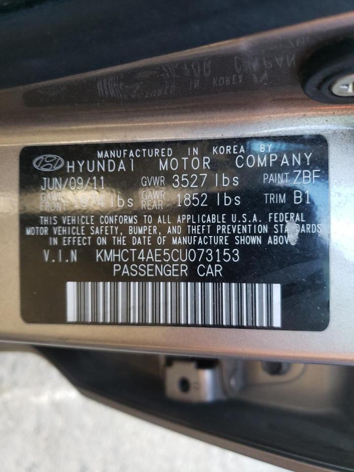 Photo 10 from auction – 2012 HYUNDAI ACCENT GLS with VIN KMHCT4AE5CU073153