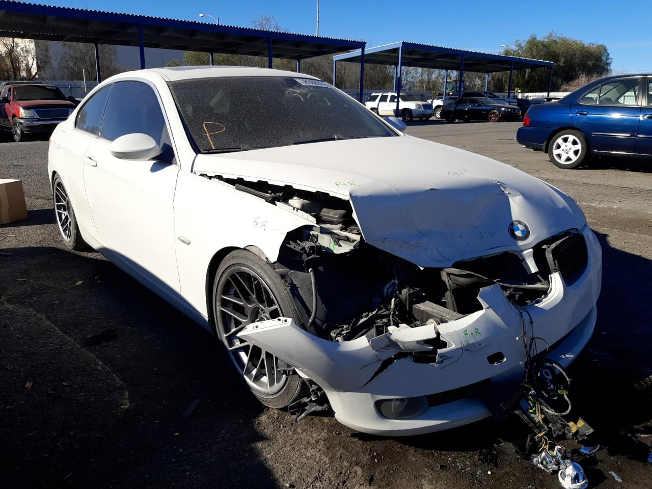 BMW 335 I 2007 with VIN WBAWB73597P037082 - Photo from auction