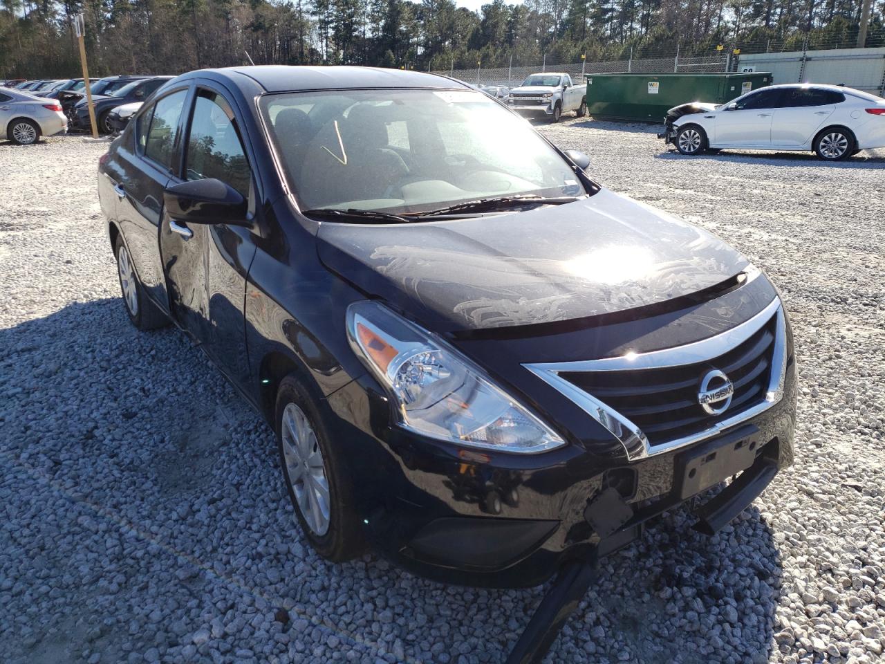 NISSAN VERSA S 2019 with VIN 3N1CN7AP7KL847285 - Photo from auction
