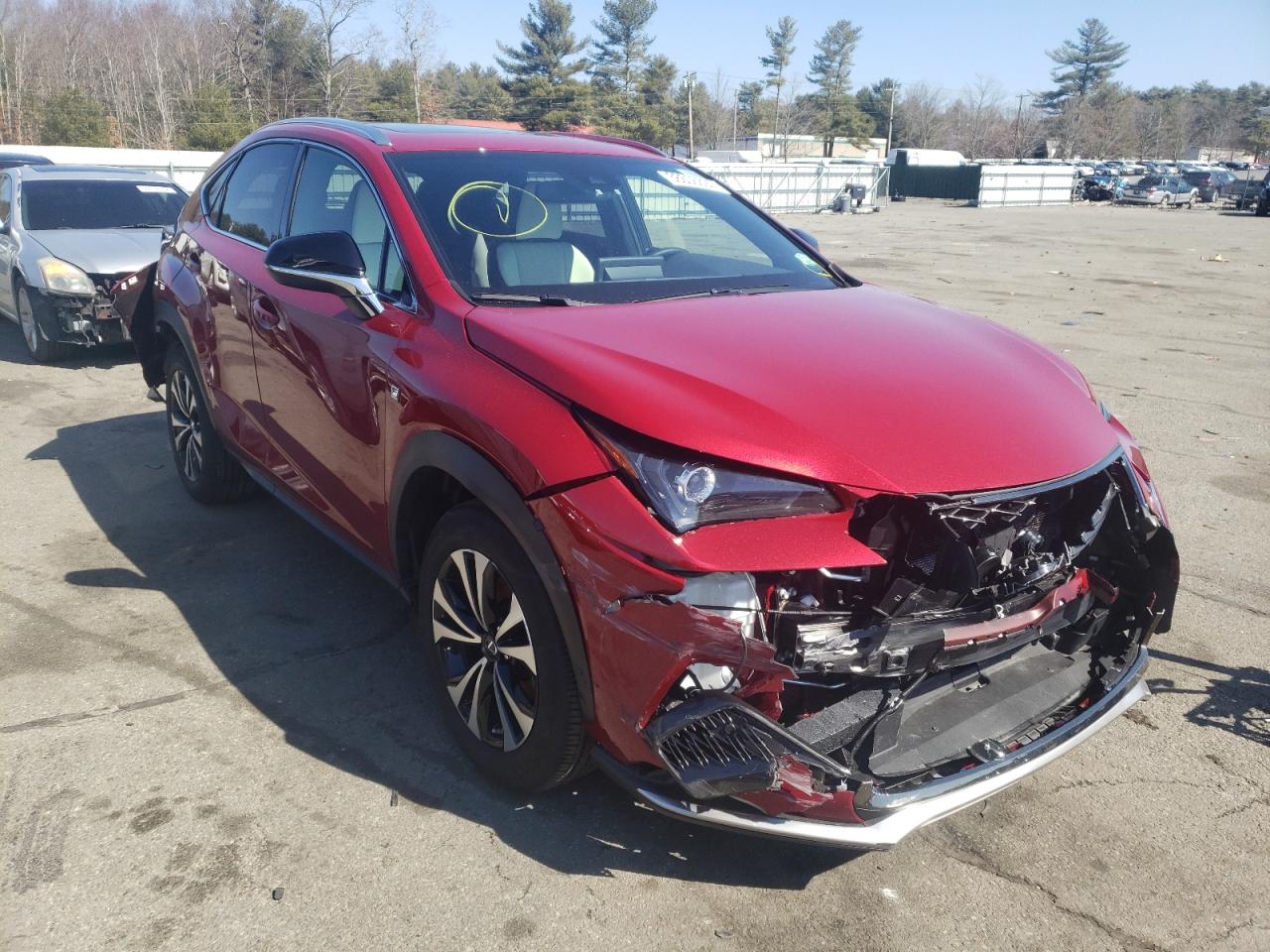 LEXUS NX 300 BAS 2021 with VIN JTJSARDZ4M2255390 - Photo from auction