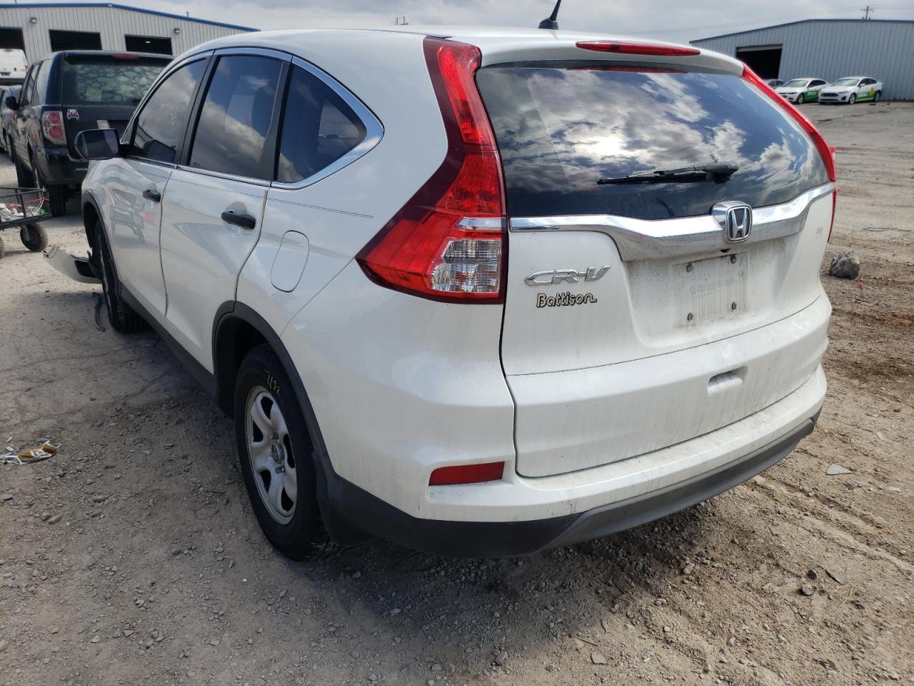 Photo 3 from auction – 2015 HONDA CR-V LX with VIN 5J6RM3H35FL015333