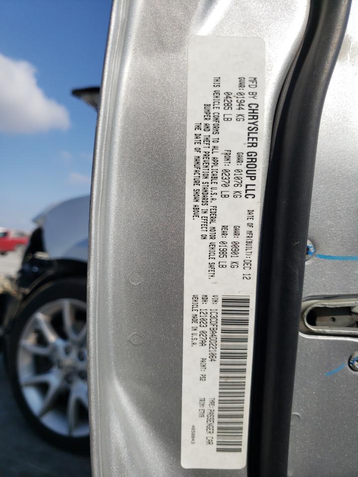 Photo 10 from auction – 2013 DODGE DART SXT with VIN 1C3CDFBA4DD221064