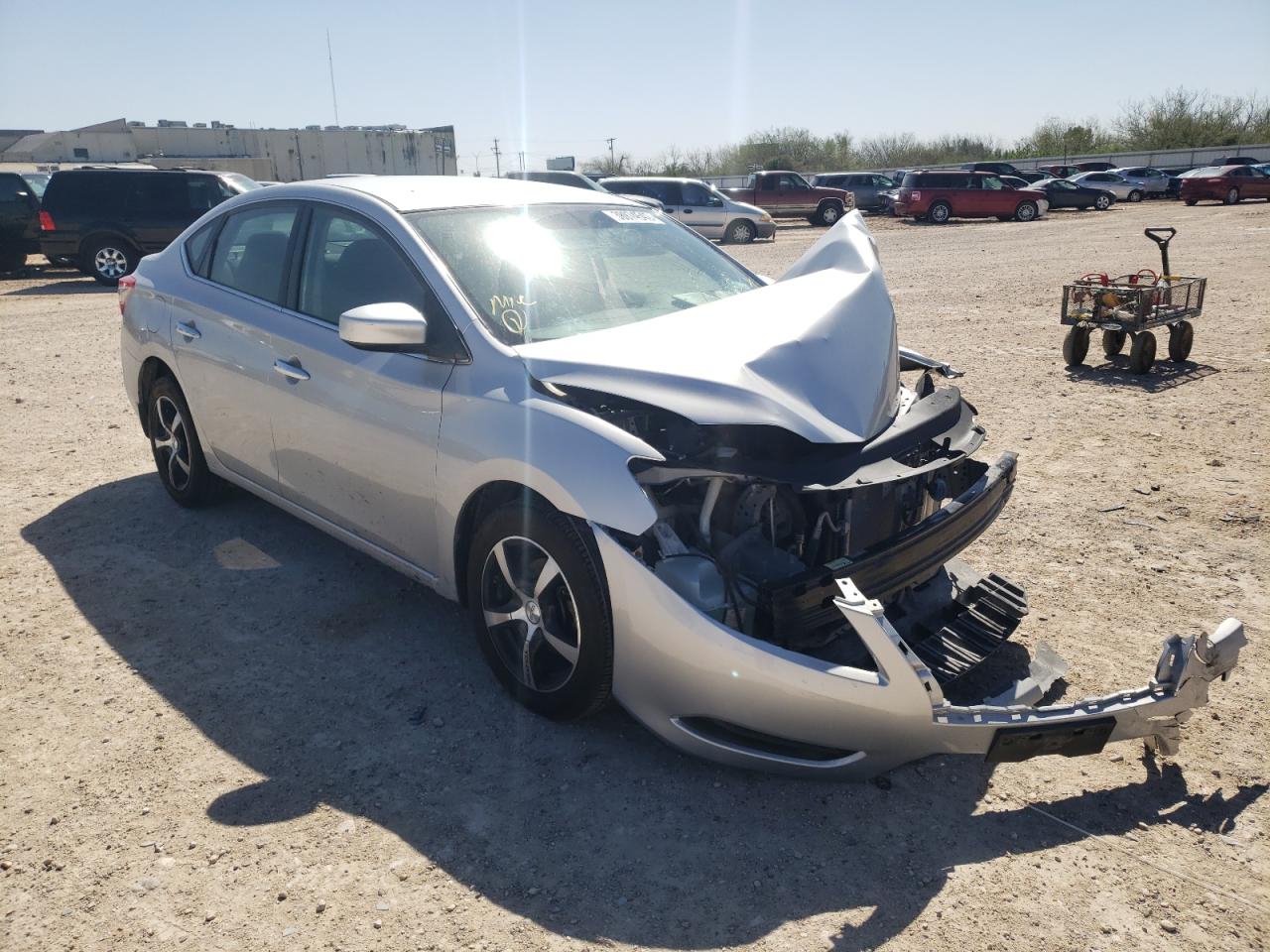 NISSAN SENTRA S 2014 with VIN 3N1AB7AP1EY298500 - Photo from auction