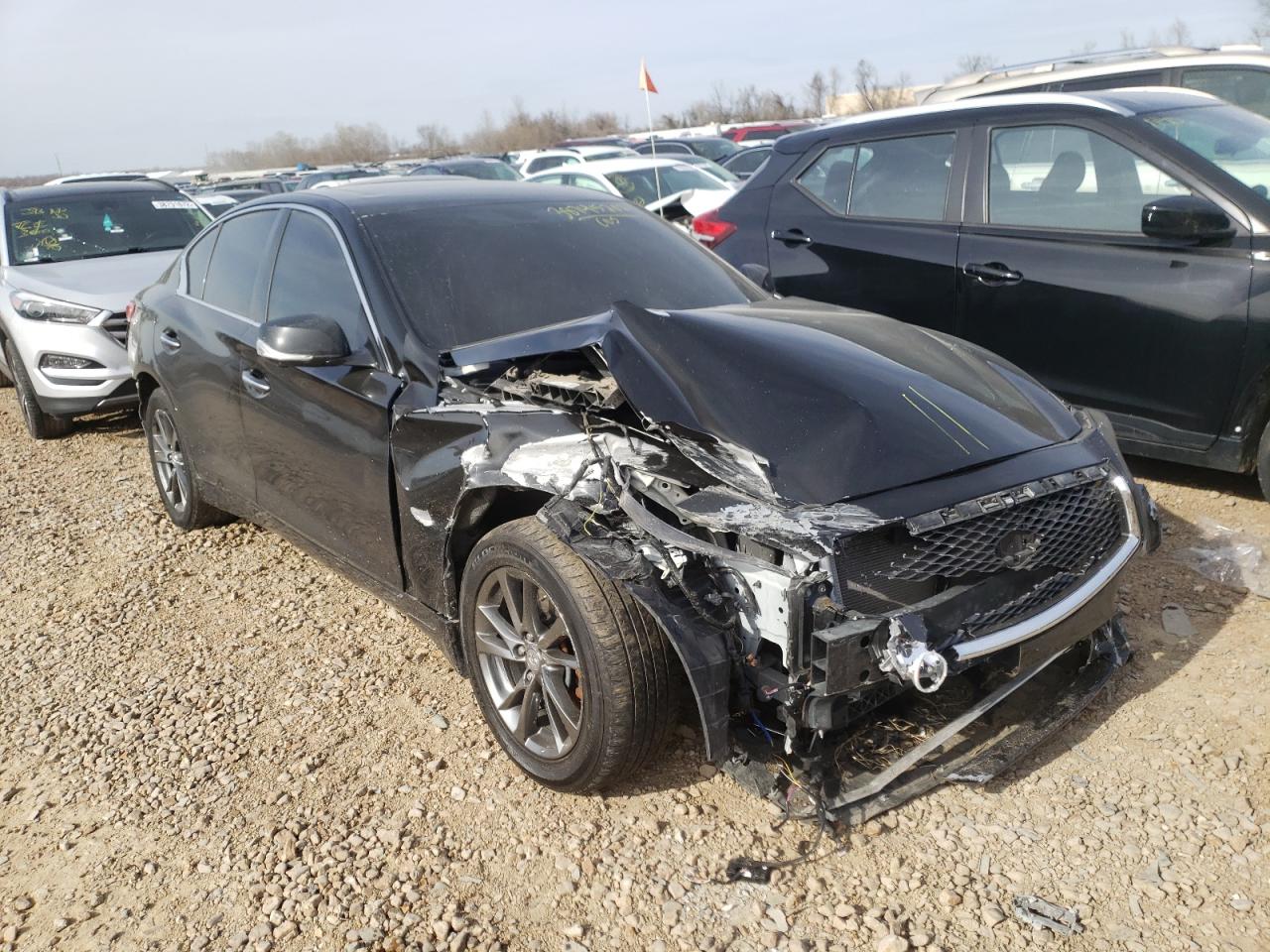 INFINITI Q50 BASE 2015 with VIN JN1BV7AR9FM422630 - Photo from auction