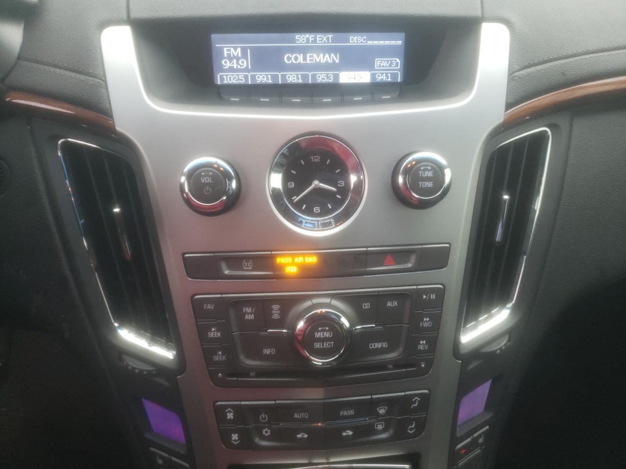 Photo 9 from auction – 2011 CADILLAC CTS LUXURY with VIN 1G6DE5EY3B0115678