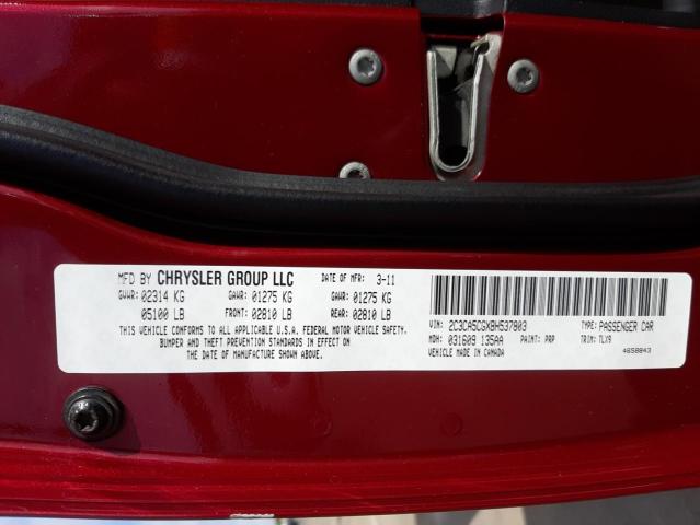 Photo 10 from auction – 2011 CHRYSLER 300 LIMITE with VIN 2C3CA5CGXBH537803