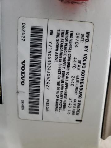 Photo 10 from auction – 2004 VOLVO C70 LPT with VIN YV1NC63D24J062427