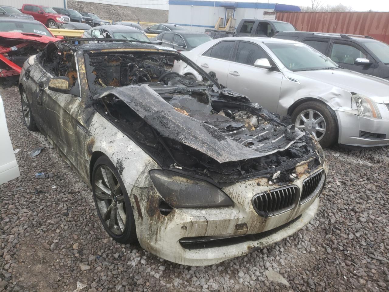 BMW 640 I 2012 with VIN WBALW7C56CC618855 - Photo from auction