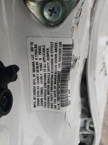 Photo 10 from auction – 2015 HONDA CIVIC LX with VIN 19XFB2F52FE050837