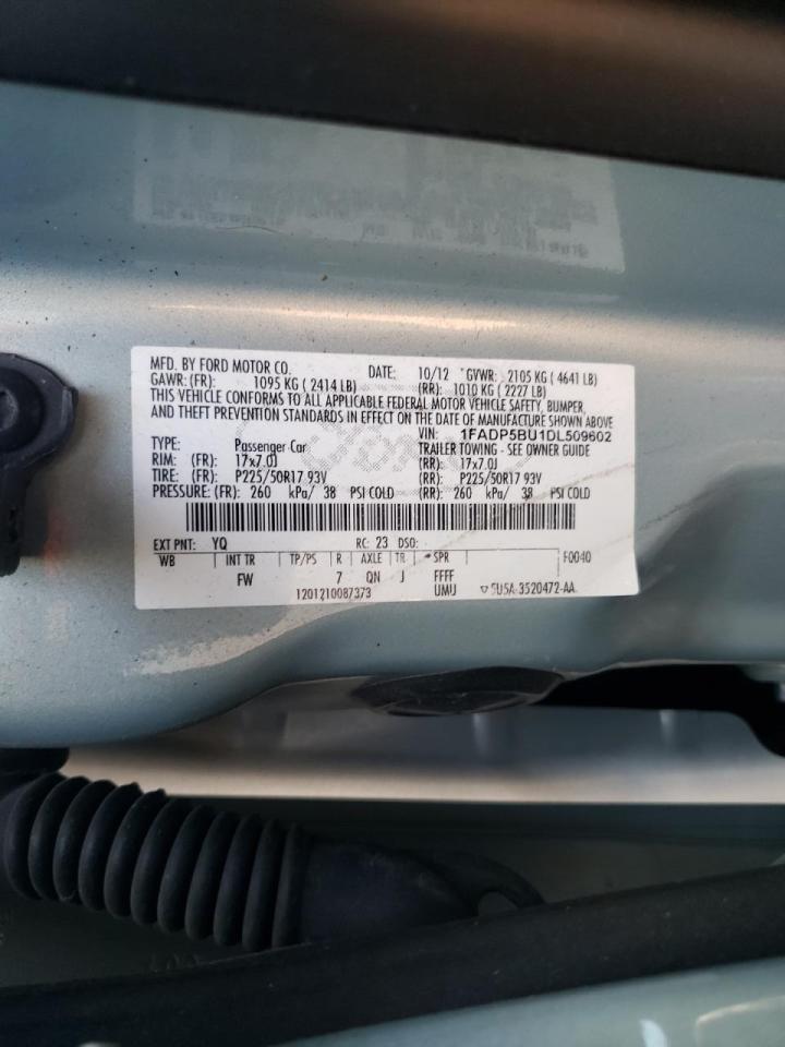 Photo 10 from auction – 2013 FORD C-MAX SEL with VIN 1FADP5BU1DL509602