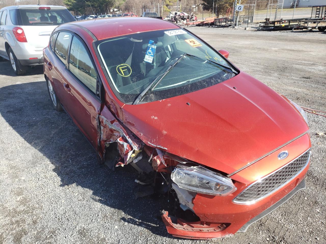 FORD FOCUS SE 2018 with VIN 1FADP3K25JL307246 - Photo from auction