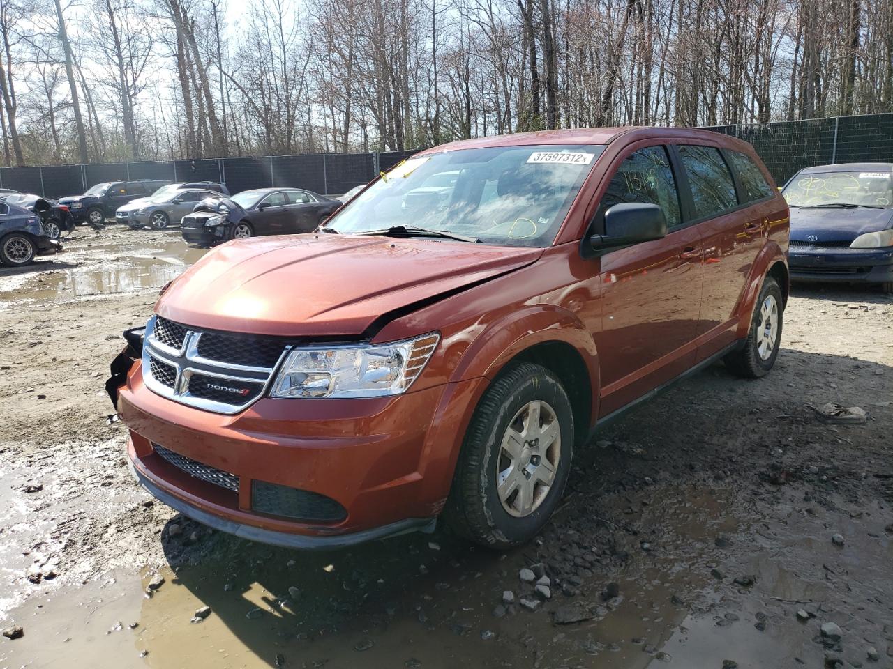 Photo 2 from auction – 2012 DODGE JOURNEY SE with VIN 3C4PDCAB2CT389834