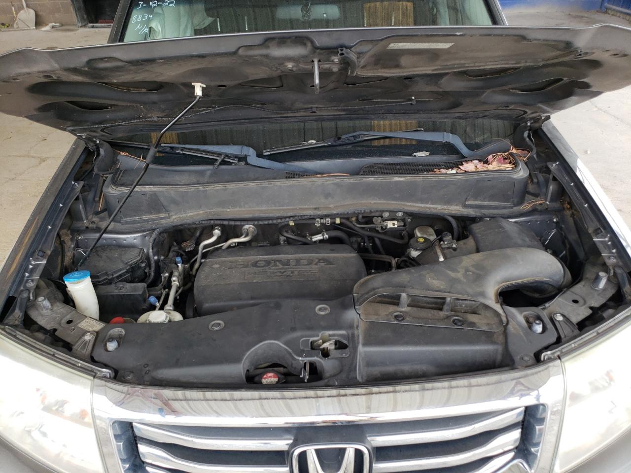 Photo 7 from auction – 2012 HONDA PILOT EXLN with VIN 5FNYF3H77CB008834