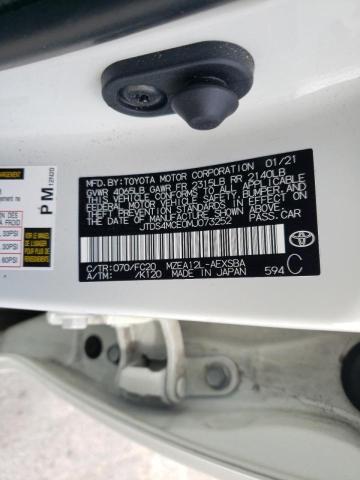 Photo 10 from auction – 2021 TOYOTA COROLLA SE with VIN JTDS4MCE0MJ073252