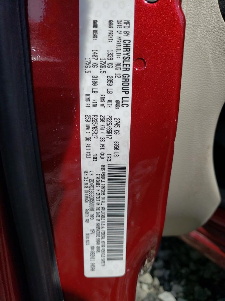 Photo 10 from auction – 2013 CHRYSLER TOWN & COU with VIN 2C4RC1BG3DR559908
