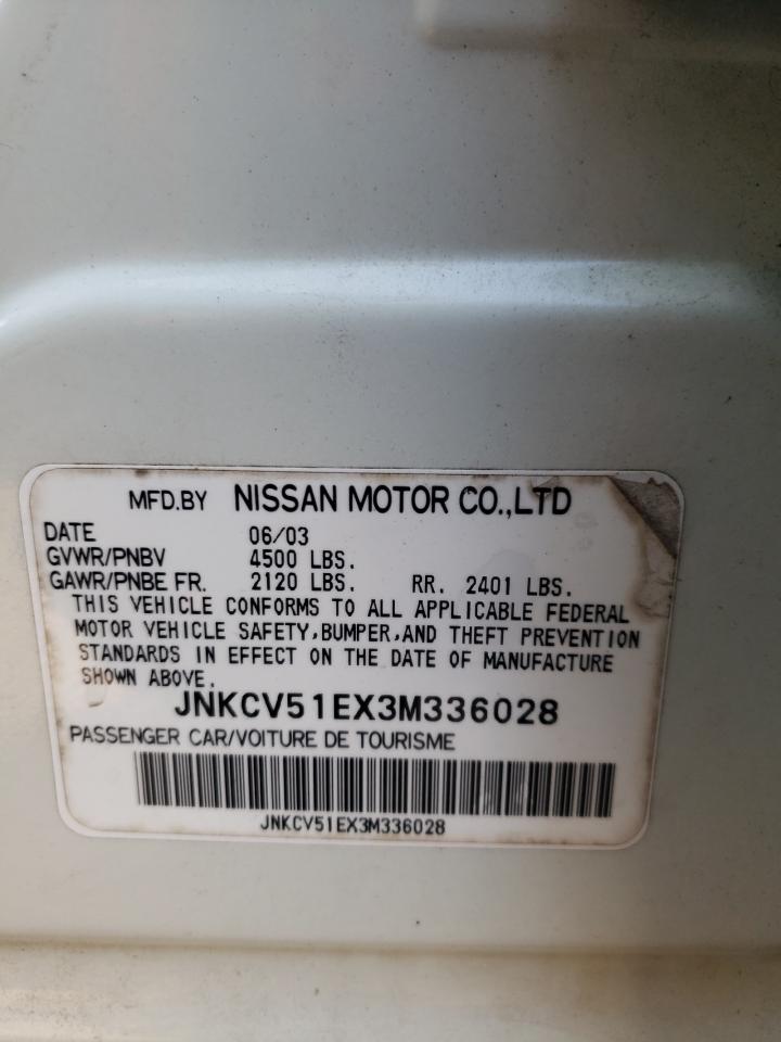 Photo 10 from auction – 2003 INFINITI G35 with VIN JNKCV51EX3M336028