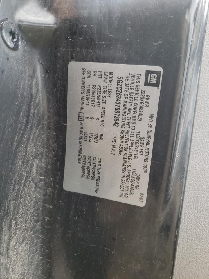Photo 10 from auction – 2007 SATURN VUE with VIN 5GZCZ63437S873842