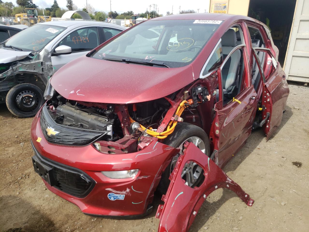 Photo 2 from auction – 2021 CHEVROLET BOLT EV LT with VIN 1G1FY6S03M4100054