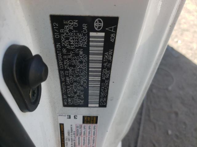 Photo 10 from auction – 2012 TOYOTA SCION TC with VIN JTKJF5C72C3037507