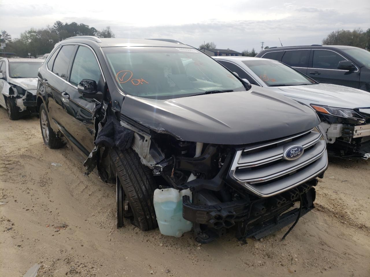 FORD EDGE TITAN 2015 with VIN 2FMTK4K94FBB50867 - Photo from auction
