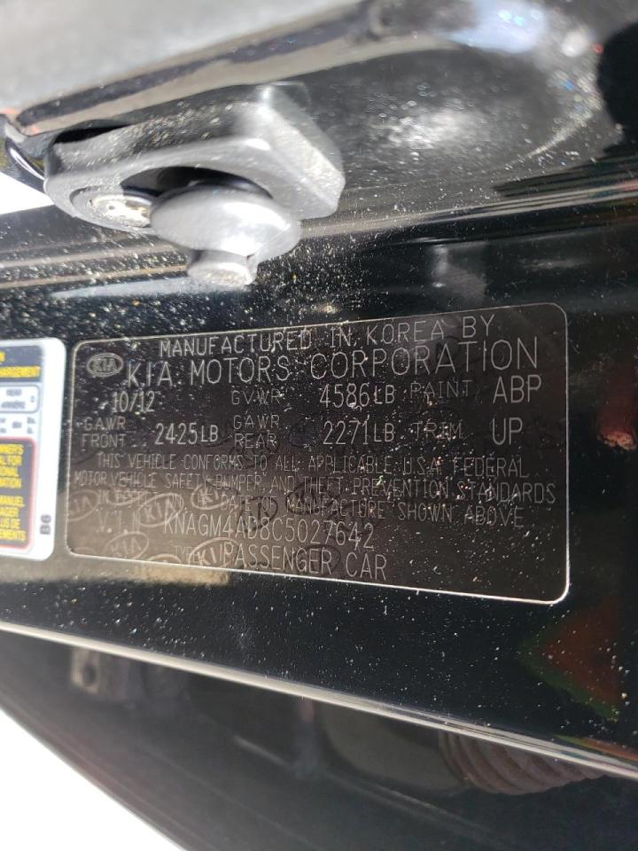 Photo 10 from auction – 2012 KIA OPTIMA HYB with VIN KNAGM4AD8C5027642