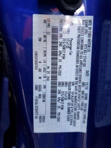 Photo 10 from auction – 2014 FORD FOCUS SE with VIN 1FADP3F21EL233064