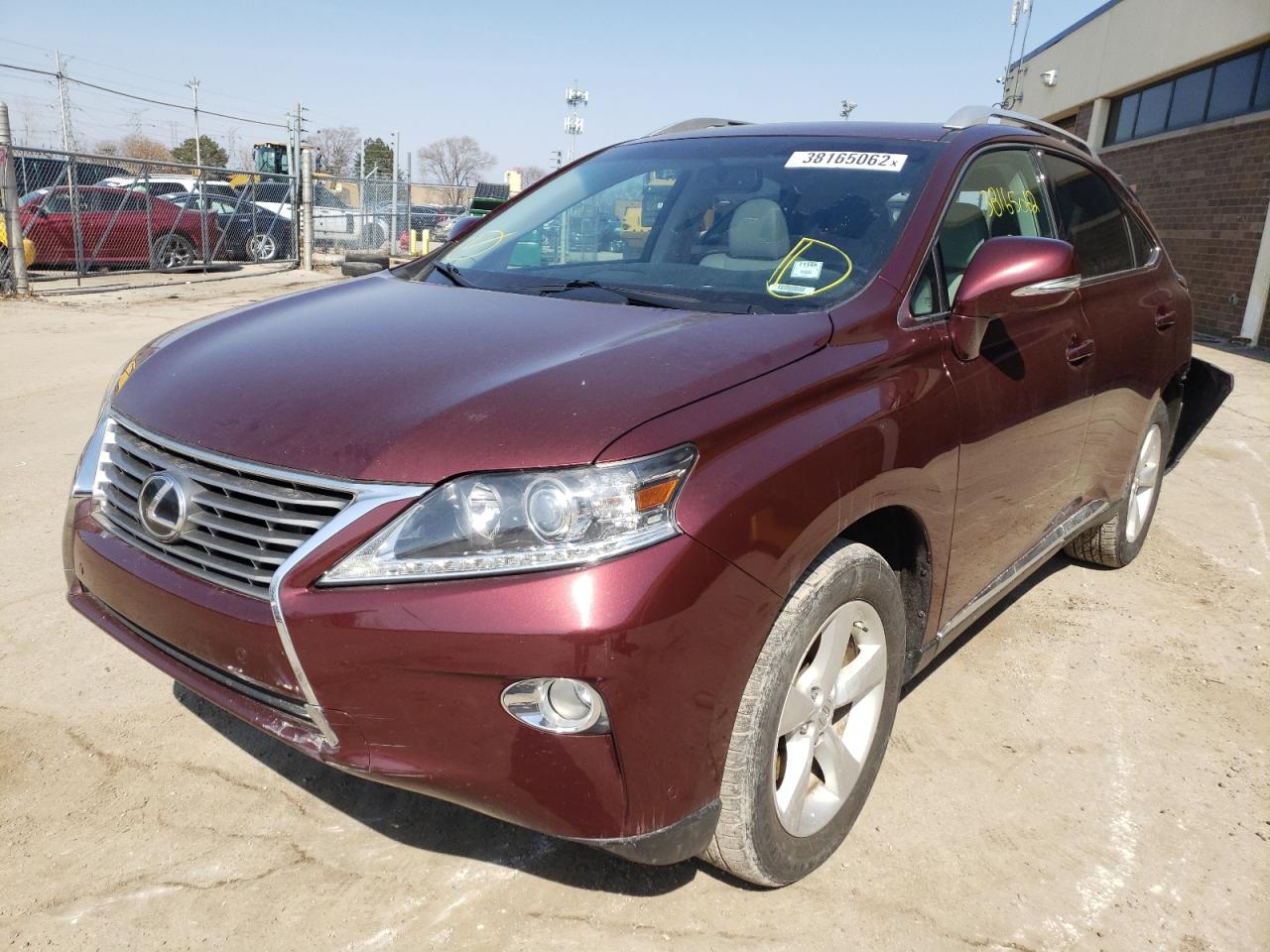 Photo 2 from auction – 2013 LEXUS RX 350 BAS with VIN 2T2BK1BA5DC155245