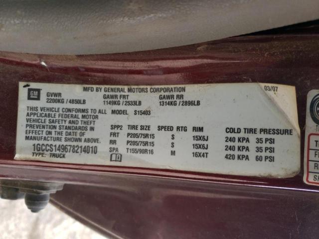 Photo 10 from auction – 2007 CHEVROLET COLORADO with VIN 1GCCS149678214010