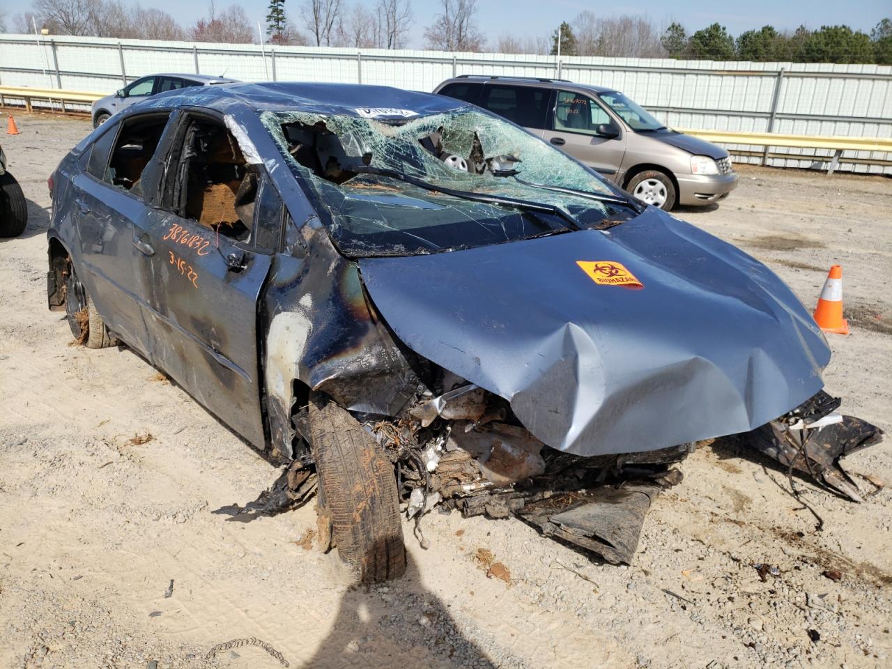 Photo 1 from auction – 2022 TOYOTA COROLLA LE with VIN JTDEPMAE7NJ195048
