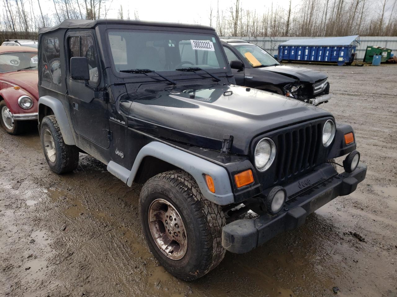 JEEP WRANGLER / 2001 with VIN 1J4FA29P31P363401 - Photo from auction