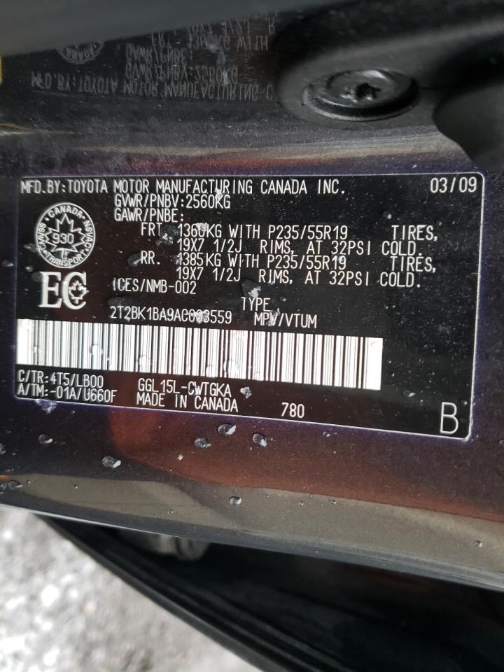 Фото 10 с аукциона – 2010 LEXUS RX 350 с VIN 2T2BK1BA9AC003559