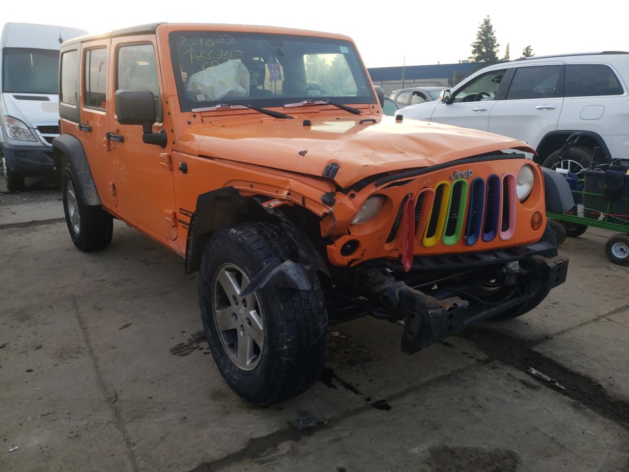 JEEP WRANGLER U 2012 with VIN 1C4BJWDG2CL166779 - Photo from auction