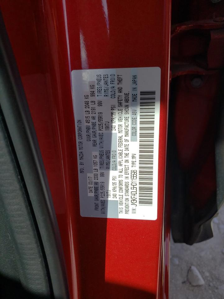 Photo 10 from auction – 2017 MAZDA CX-5 GRAND with VIN JM3KFADL5H0115598