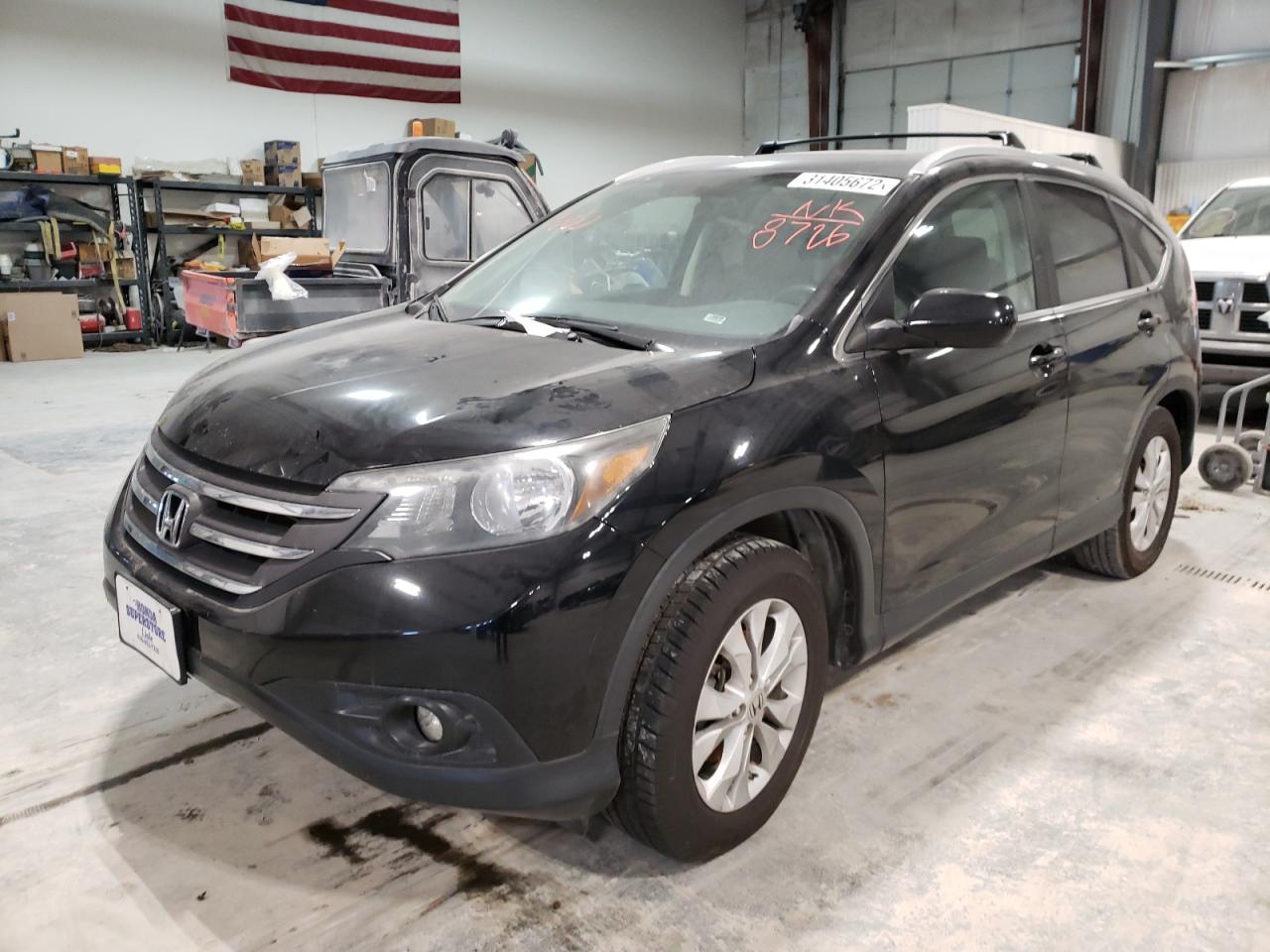 Photo 2 from auction – 2012 HONDA CR-V EXL with VIN 2HKRM4H71CH628726