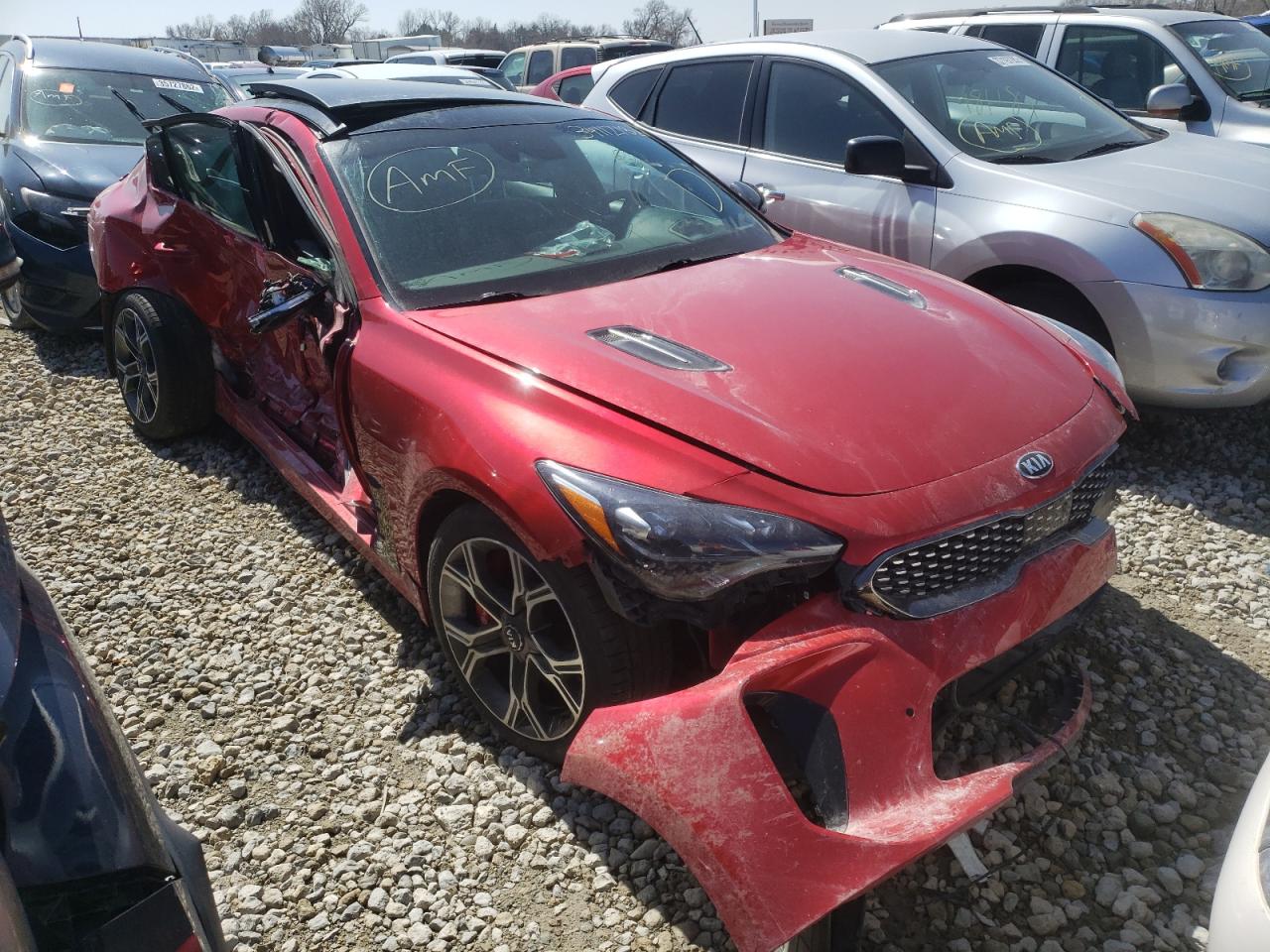 KIA STINGER GT 2019 with VIN KNAE55LC3K6061348 - Photo from auction