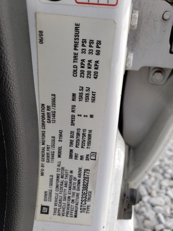 Photo 10 from auction – 2008 GMC CANYON SLE with VIN 1GTCS33E388228779