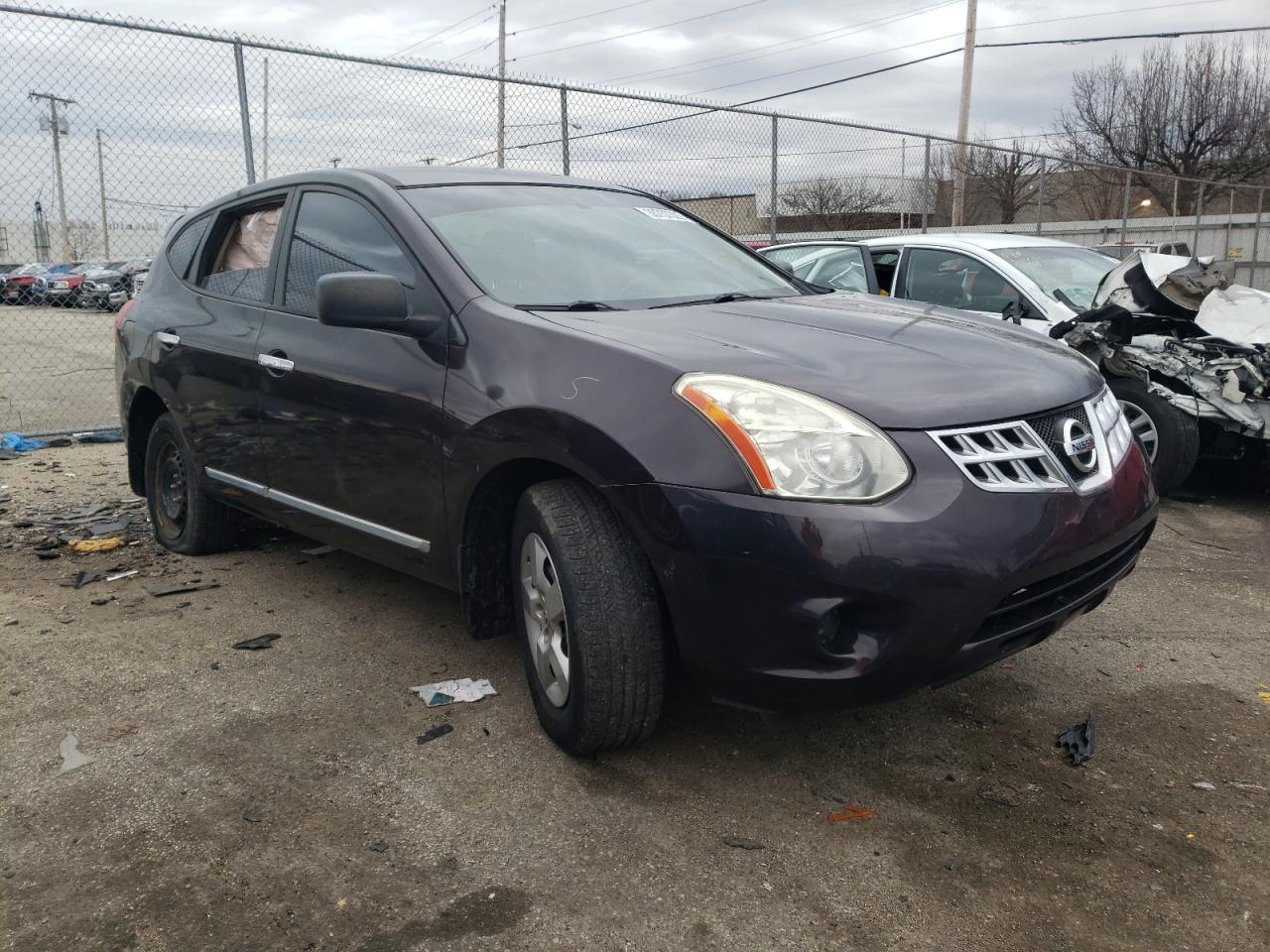 NISSAN ROGUE S 2013 with VIN JN8AS5MT6DW040610 - Photo from auction