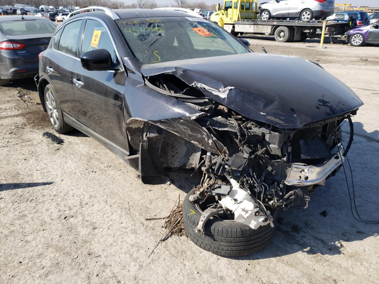 INFINITI EX35 BASE 2012 with VIN JN1AJ0HR6CM451065 - Photo from auction