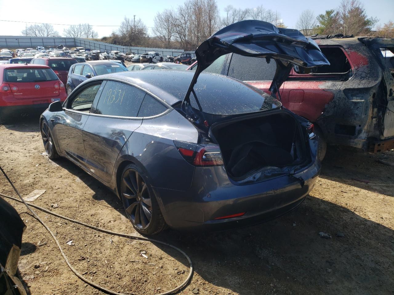 Photo 3 from auction – 2020 TESLA MODEL 3 with VIN 5YJ3E1EC0LF641033