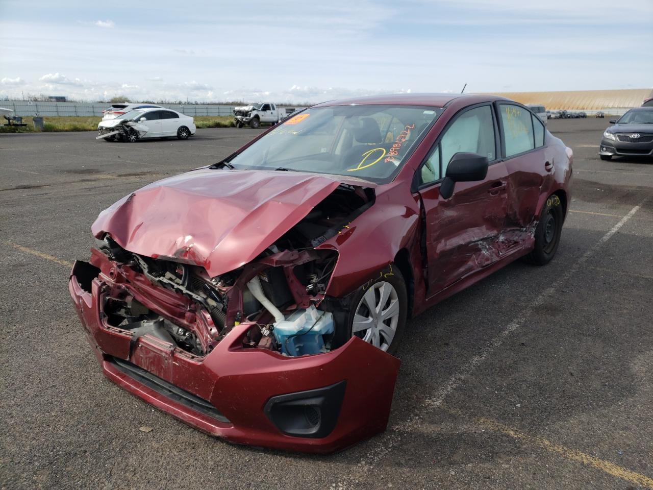 Photo 2 from auction – 2014 SUBARU IMPREZA with VIN JF1GJAA6XEH012496