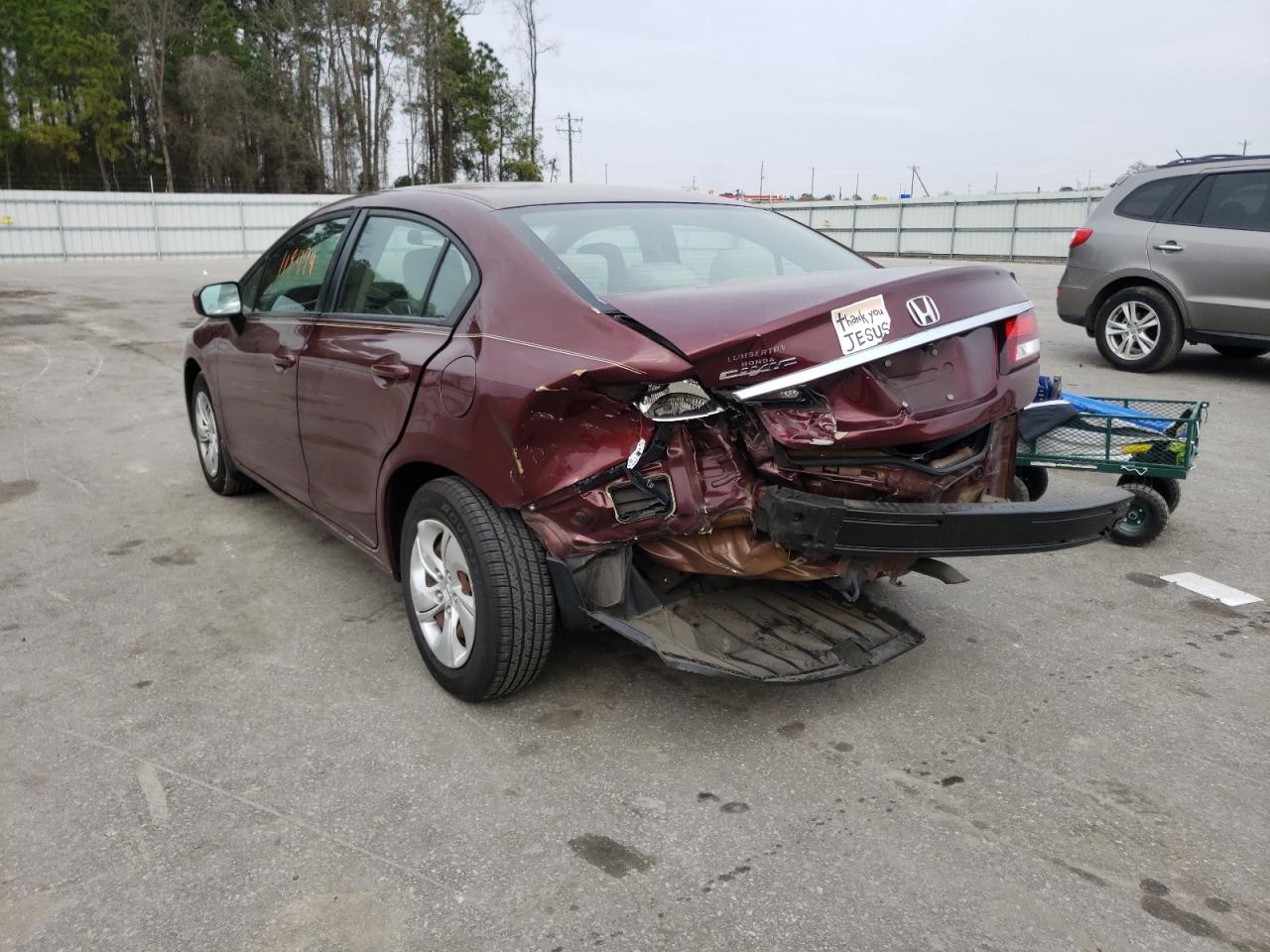 Photo 3 from auction – 2015 HONDA CIVIC LX with VIN 2HGFB2F58FH500979