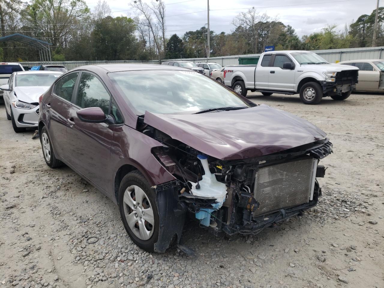 KIA FORTE LX 2017 with VIN 3KPFL4A7XHE088689 - Photo from auction