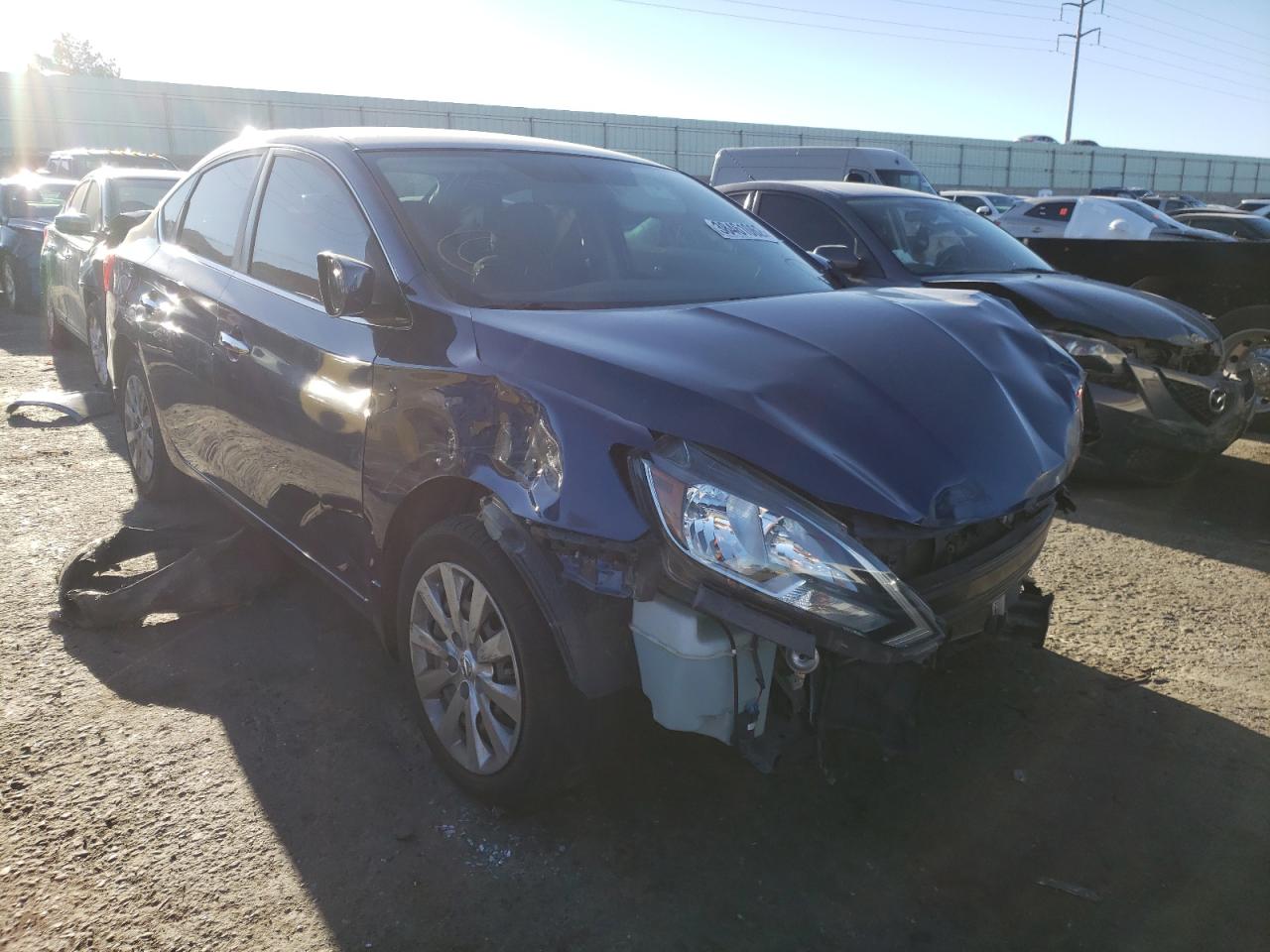 NISSAN SENTRA S 2017 with VIN 3N1AB7AP1HY241847 - Photo from auction