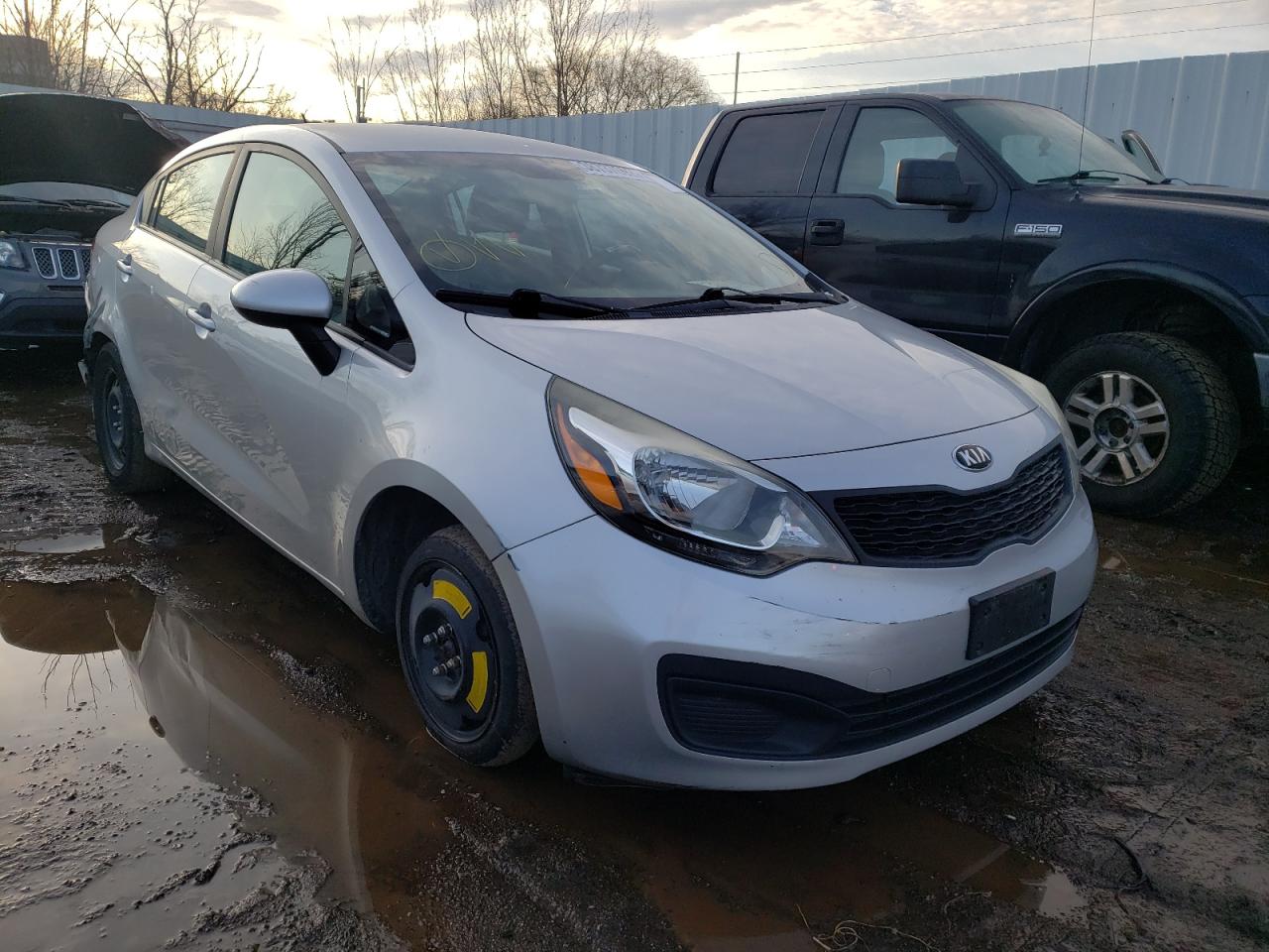 KIA RIO LX 2013 with VIN KNADM4A30D6197953 - Photo from auction